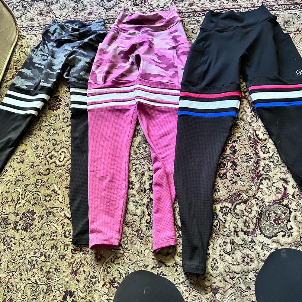 Bombshell sportswear set of 3 leggings- scrunch butt